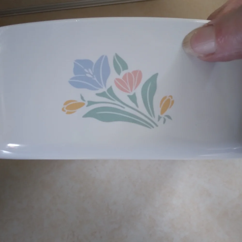 Corningware friendship flowers